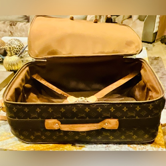 Louis Vuitton Brown Monogram Pegase 55 Rolling Carry On Travel Bag/ Luggage - Picture 11 of 16